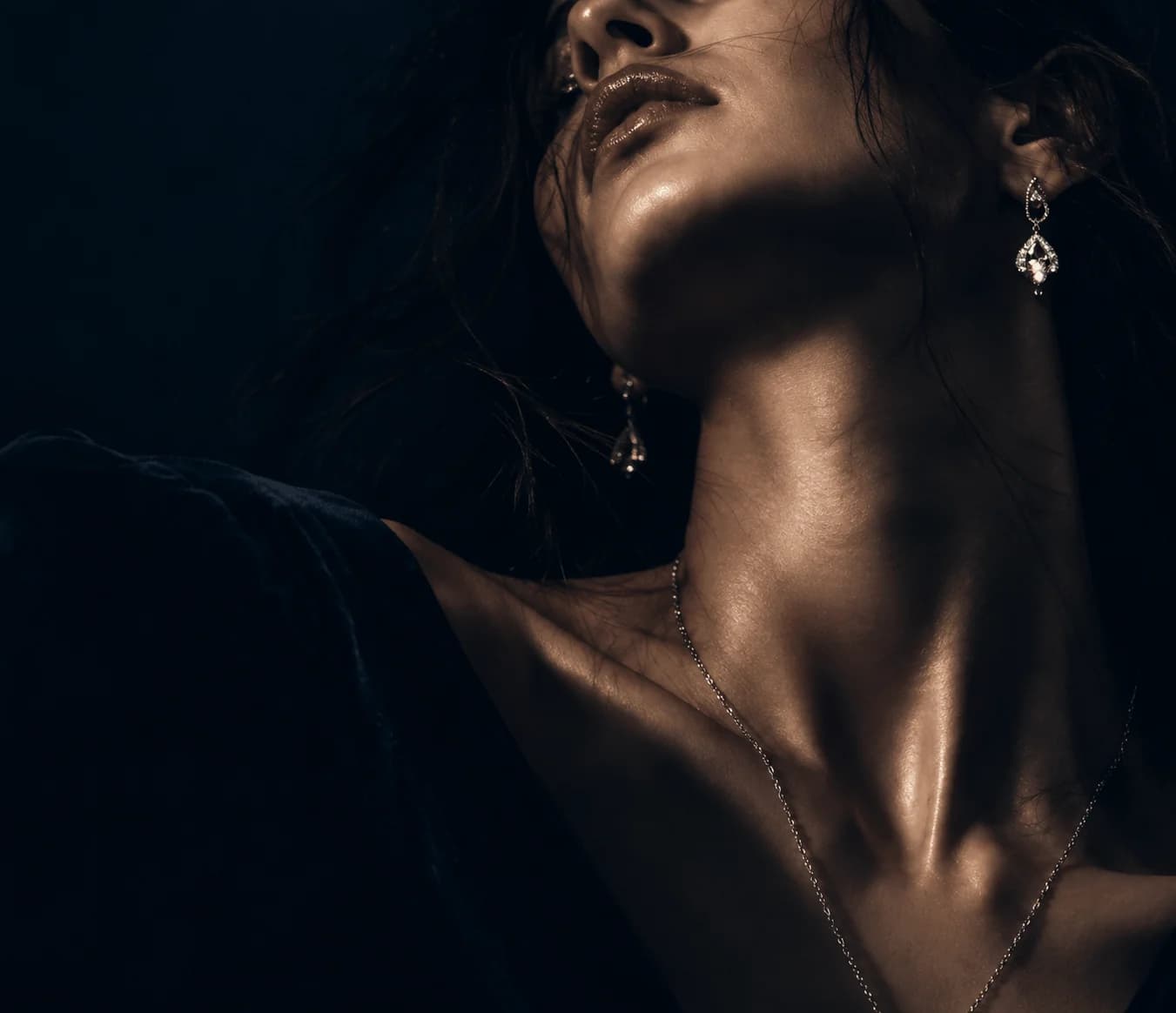 Azor philosophy vertical portrait showcasing signature jewelry on mobile